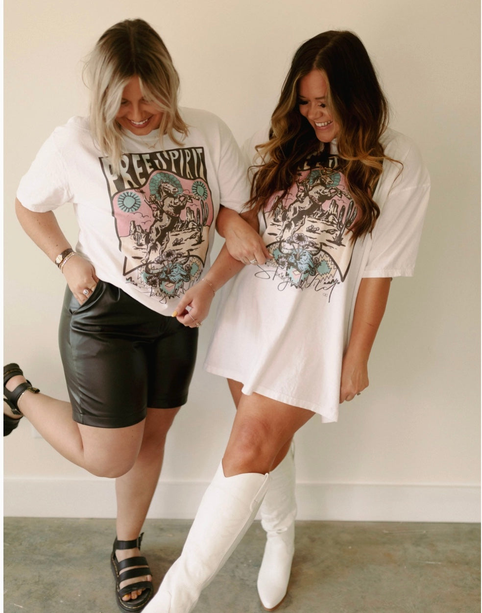 Free Spirit, Stay Wild Cowgirl Tees