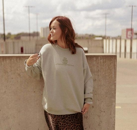A Time for Everything Sage Sweatshirt - Christian Apparel - Kin Trading Post