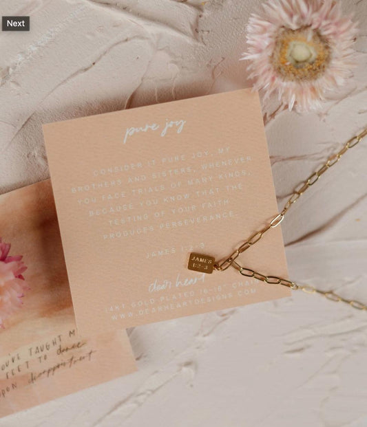 Pure Joy Gold Necklace - Made in USA - Kin Trading Post