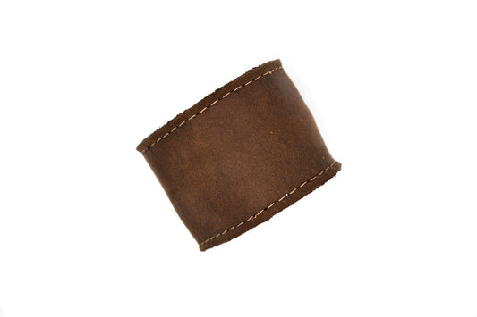 Leather Cuff with Zipper - Made in USA - Kin Trading Post