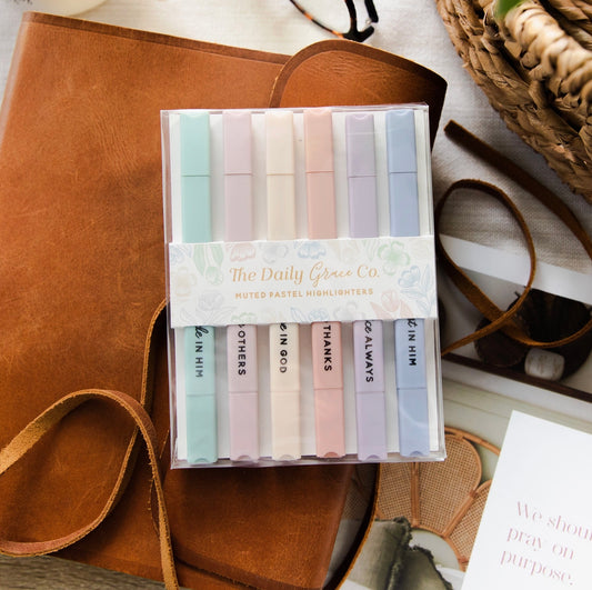 Muted Pastel Highlighters - Set of 6