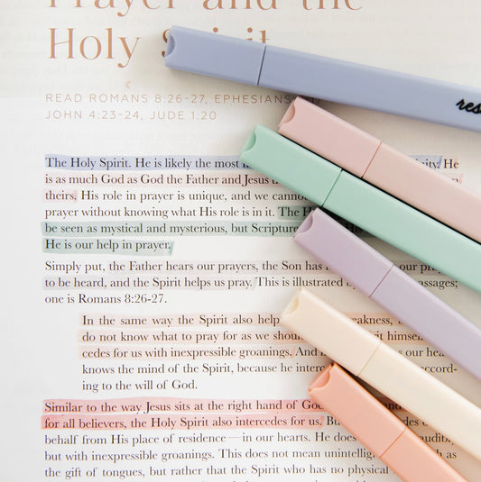 Muted Pastel Highlighters - Set of 6