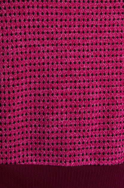 Magenta Knit Sleeveless Top - Made in USA