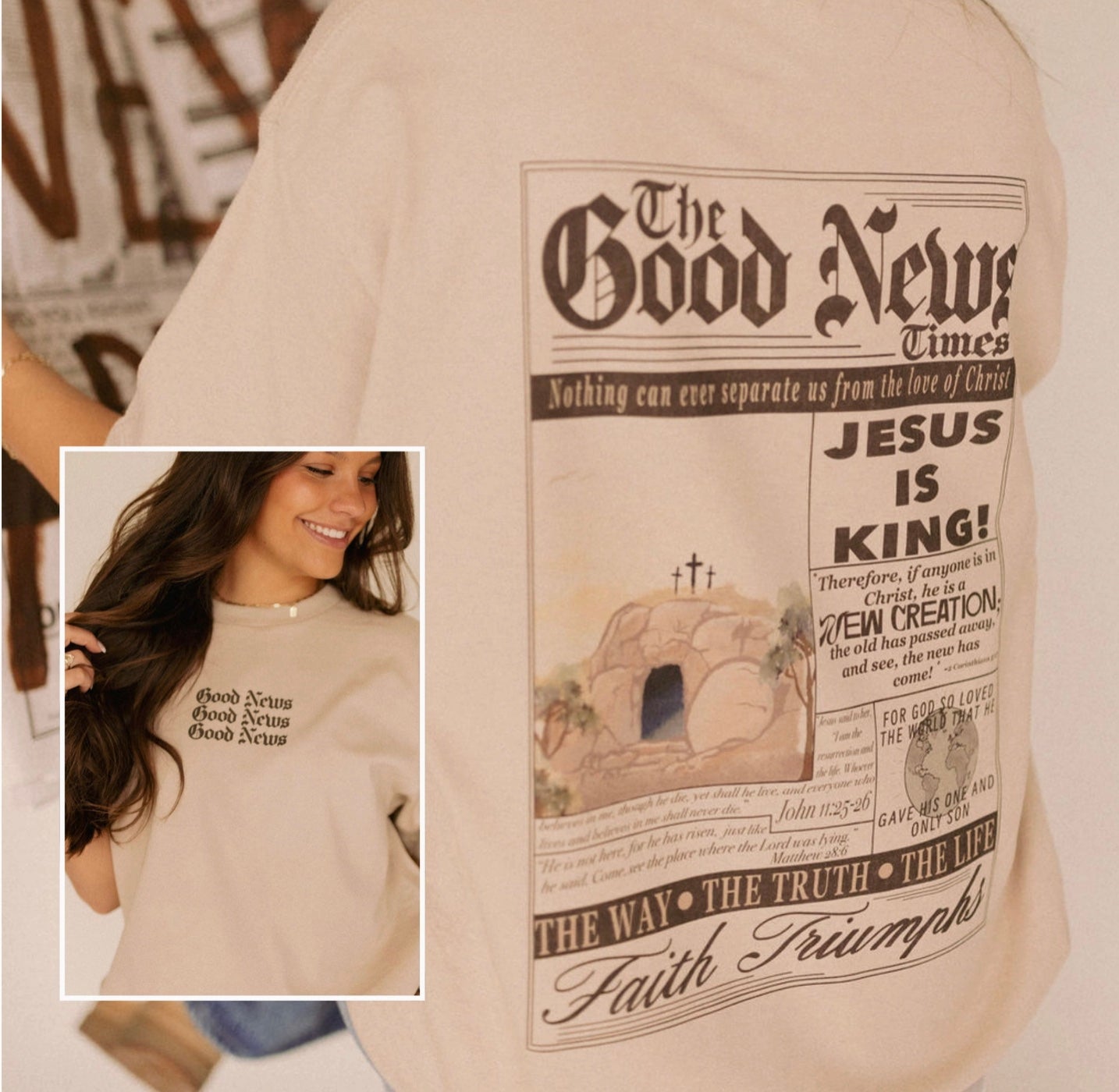 Good News Tee - Christian Apparel - Kin Trading Post