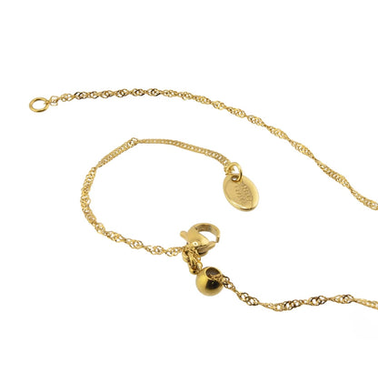 Gold Cross Crystal Necklace Demi Fine Waterproof