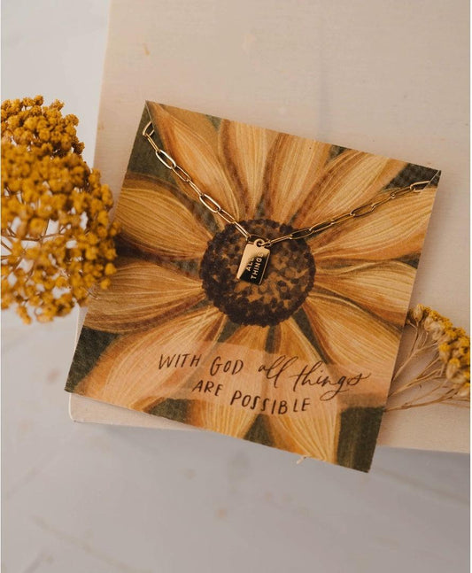 All Things Mini Tag Necklace - Made in USA - Kin Trading Post
