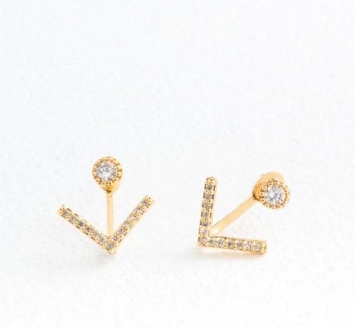 Arrow Ear Jacket Stud Earrings - Purchase with Purpose - Kin Trading Post
