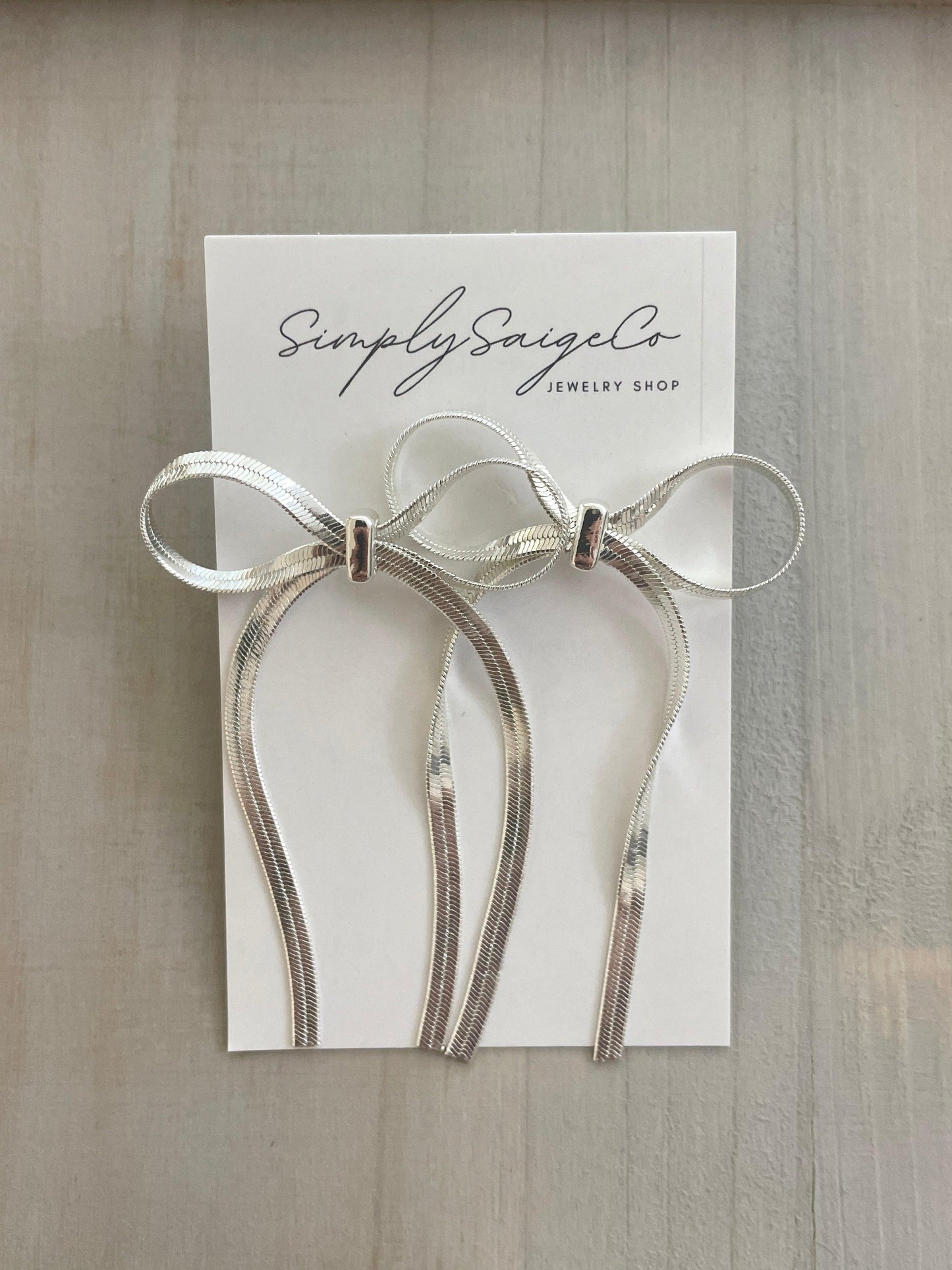 Bow Dangle Earrings - Christmas Special - Kin Trading Post