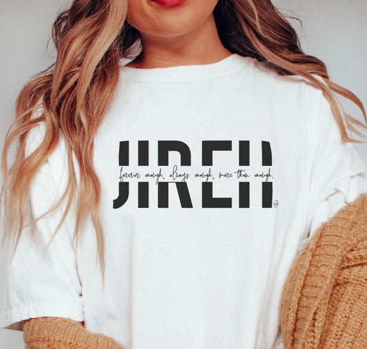 Jireh Provider White Tee - Christian Apparel - Kin Trading Post
