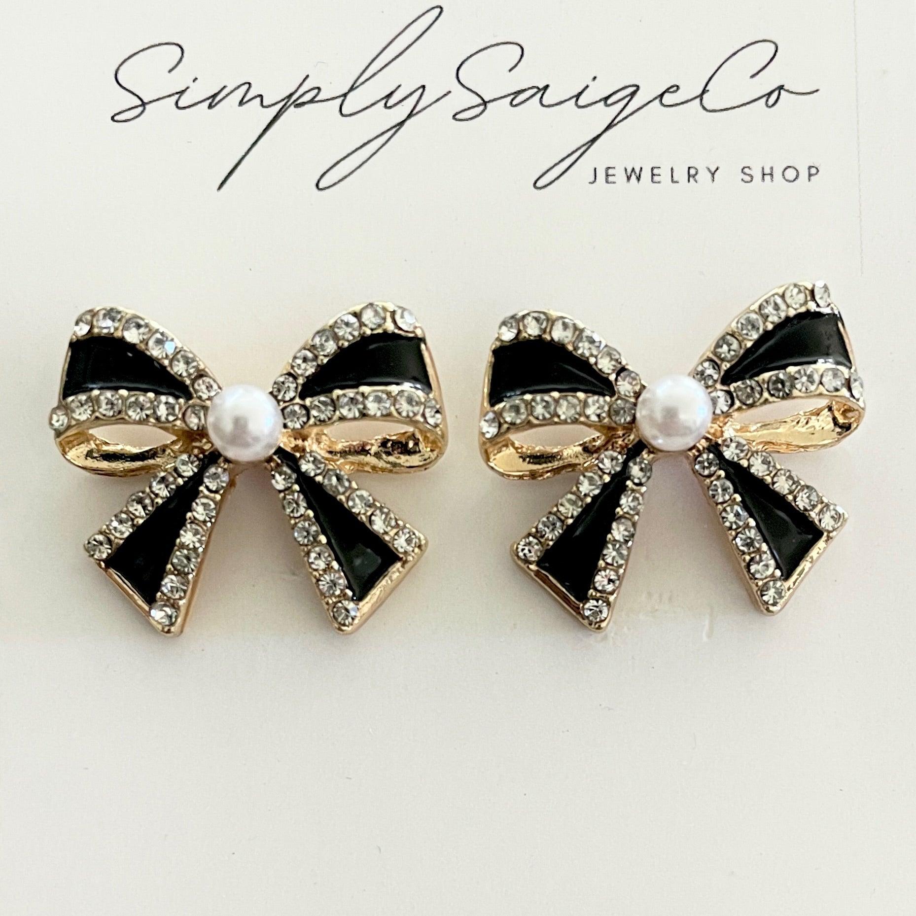 Little Bow Pearl Earrings - Christmas Special - Kin Trading Post