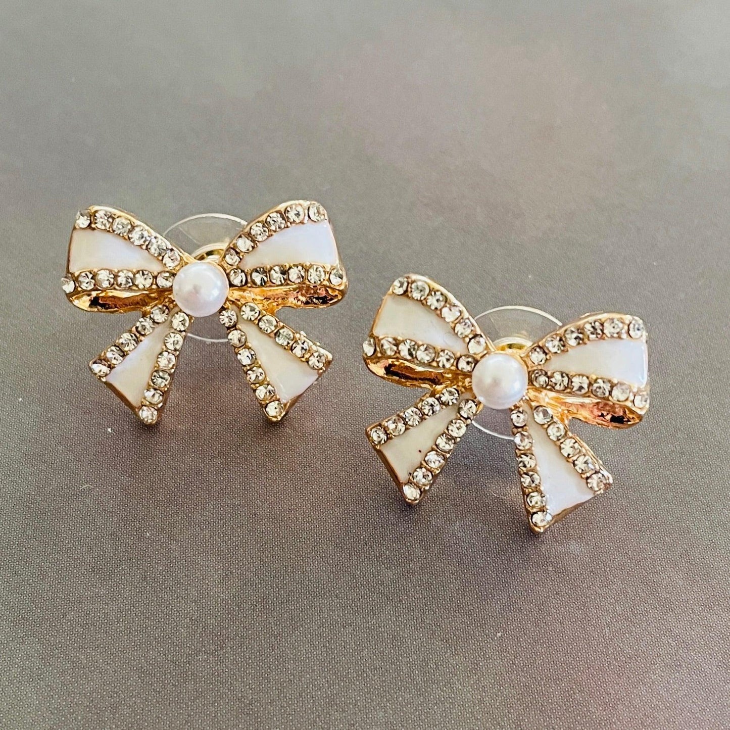 Little Bow Pearl Earrings - Christmas Special - Kin Trading Post