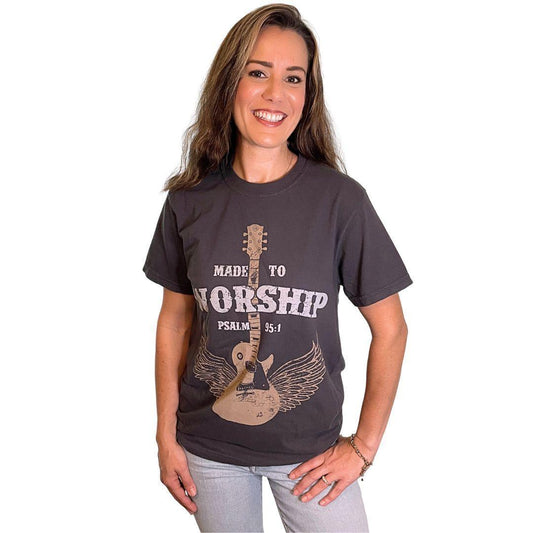 Made to Worship Charcoal T-Shirt - Kin Trading Post
