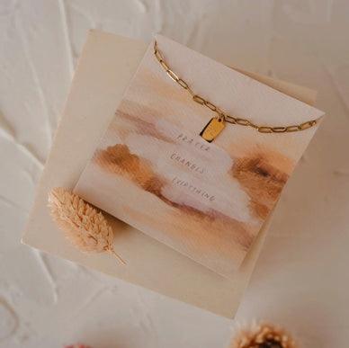 Pray Big Mini Tag Necklace - Made in USA - Kin Trading Post