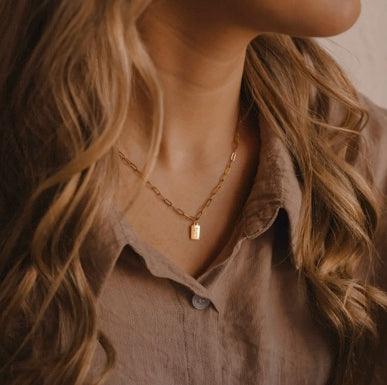 Pray Big Mini Tag Necklace - Made in USA - Kin Trading Post