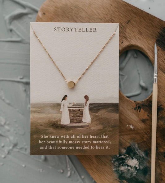 Storyteller Gold Necklace - Made in USA - Kin Trading Post
