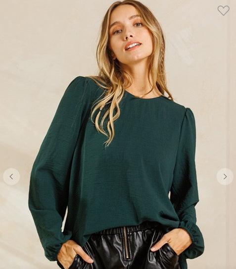 Hunter Green Blouse