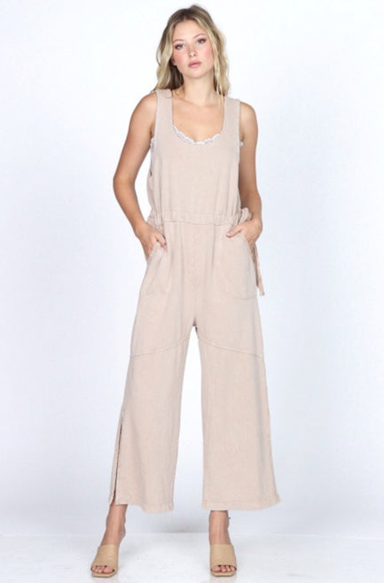 Mineral Wash Luxury French Terry Jumpsuit
