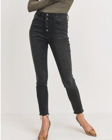 Button Fly Black Every Day Fave Jeans - Made in USA - Kin Trading Post
