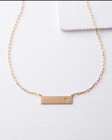 Cross Bar Necklace - Purchase with a Purpose - Kin Trading Post