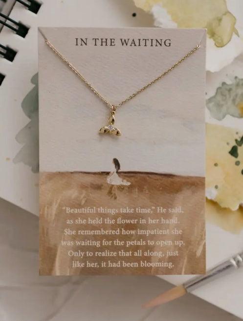 In the Waiting - Flower Pendant - Made in USA - Kin Trading Post