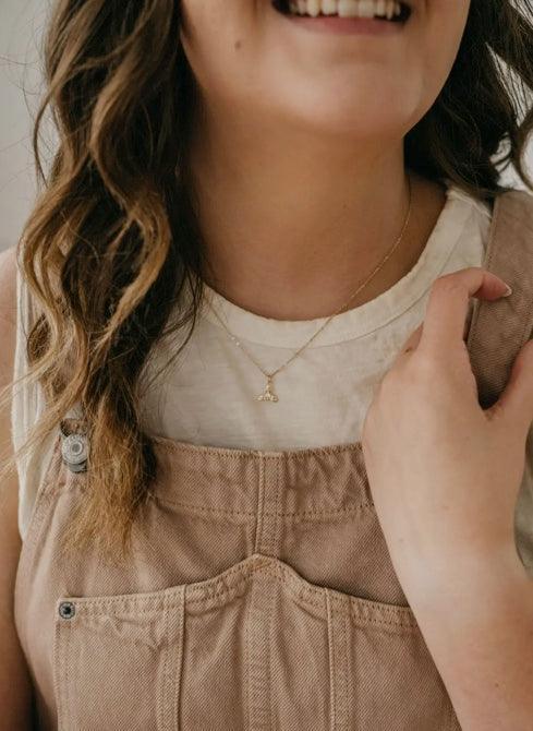 In the Waiting - Flower Pendant - Made in USA - Kin Trading Post