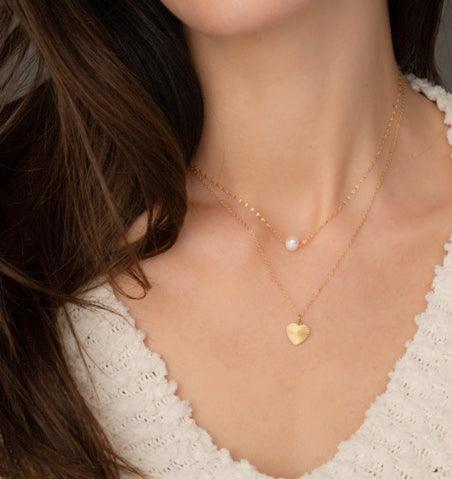 The Simplicity of Elegance Pearl Necklace - Gold or Silver - Kin Trading Post